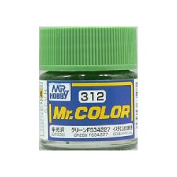 画像1: GSIクレオス (C312) Mr.カラー (グリーン FS34227) 半光沢  		