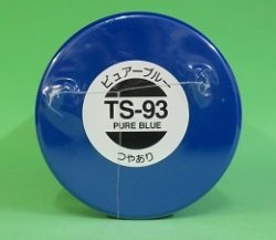 画像1: 旧価格 タミヤ TS-93 カラー スプレー (ピュアーブルー つやあり)   