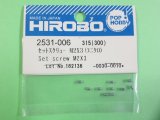 ヒロボー  (2531-006)  セットスクリュー M2X3 (ユニクロ)【ネコポス便対応】 
