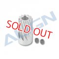 ALIGN 500pro/500L/500X用  ピニオンギア 12T/M0.7/Φ5.0/ハス歯     