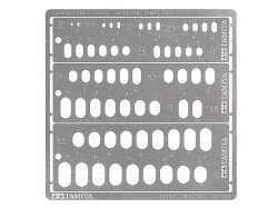 画像1: タミヤ  (74154) モデリングテンプレート (長円 1〜6mm) 【ネコポス便対応】