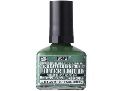 画像1: クレオス (WC12)  Mr.ウェザリングカラー (フィルタ・リキッド フェイスグリーン) 40ml   