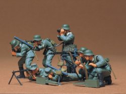 画像1: タミヤ（38）1/35 ドイツ歩兵 機関銃チームセット  