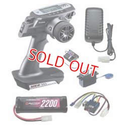 画像1: サンワ (101A27628C) MX-6 電動カー用 (RX-391W PC/BL-SIGMA/SRM-102Z) EPスタートセット (走行用バッテリー付)  