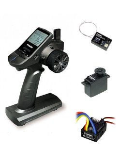 画像1: フタバ (035753) T3PV+R203GF受信機+MC340CRアンプ+U300サーボ付 (電動カー用セットセット)  