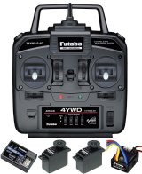 フタバ (037153)  T4YWD+R214GFE 受信機+Ｕ300サーボx2付+アンプ:MC340CR付セット    
