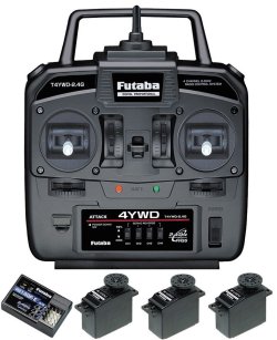 画像1: フタバ (037177)  T4YWD+R214GFE受信機+Ｕ300サーボx3付セット  