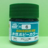 GSIクレオス  (H6)  水性ホビーカラー グリーン (緑) 光沢   