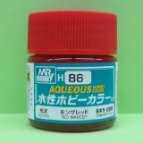 GSIクレオス  (H86)  水性ホビーカラー (モンザレッド)  光沢  