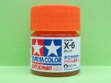 タミヤ（81506）アクリルミニ X-6 オレンジ  