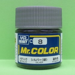 画像1: GSIクレオス  (C8)  Mr.カラー  (シルバー)  メタリック  