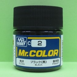 画像1: GSIクレオス  (C2)  Mr.カラー (ブラック) 光沢・基本色  