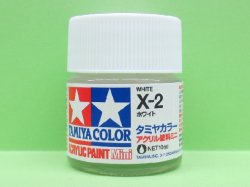画像1: タミヤ（81502）アクリルミニ X-2 ホワイト  