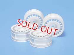 画像1: タミヤ（51021）SP.1021 ラリーディッシュホイール（白）4本（26mm/+2）【ネコポス便対応】  