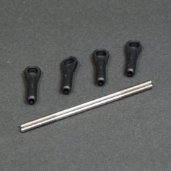 画像1: クエスト QH0078-01 (E6-550/600FBL用)  200mmショートマスト用リンケージ セット（For FBL2Blade）【メーカー直送になります】