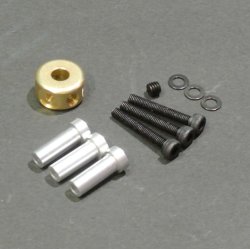 画像1: クエスト QH0084-01G (CA30/50/E6/GT15/ZG/IM12/720/787用) テールセンターハブ（ゴールド）【メーカー直送になります】