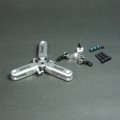 クエスト QH0085S (CA30/50/E6/GT15/ZG/E12-720/787用) ＨＰテールグリップ 3ブレード（0°）(シルバー）【メーカー直送になります】