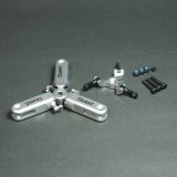 クエスト QH0084S (CA30/50/E6/GT15/ZG/120-720/E12S-787用) ＨＰテールグリップ　3ブレード （5°）(シルバー）【メーカー直送になります】