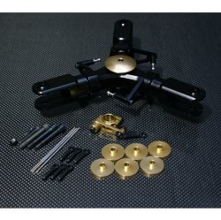 画像1: クエスト QH0079 (120-720/E12S-787/GT15/ZG他用) FBL10-3Blade ヘッドセット(スワッシュ無し) 【メーカー直送になります】  
