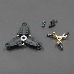 画像1: クエスト QH0139 (E12S-775用) 3枚テールローターグリップセット (IM775)【メーカー直送になります】  