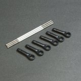 クエスト QH0080-02 (FBL=CA/90Ver06/GT15/ZG/E12S-775/787/120-720用) ヘッドリンケージロッドセット (FBL12-3Blade)【メーカー直送になります】