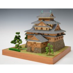 画像1: ウッディジョー (NO.333) 1/150 松江城 木製模型 組立キット 
