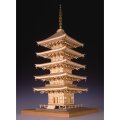 ウッディジョー (NO.347) 1/75 瑠璃光寺 五重塔 木製模型 組立キット 