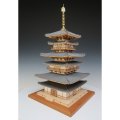 ウッディジョー (NO.348) 1/75 薬師寺 東塔 木製模型 組立キット 