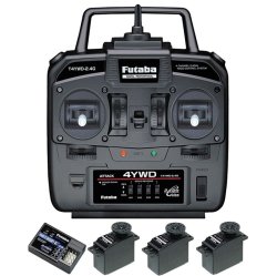 画像1: フタバ (037177)  T4YWD+R214GFE受信機+Ｕ300サーボx3付セット  