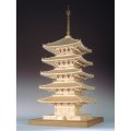ウッディジョー (NO.351) 1/75 興福寺 五重塔 木製模型 組立キット 