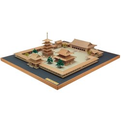 画像1: ウッディジョー (NO.363) 1/150 法隆寺 全景モデル 木製模型 組立キット 