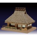 ウッディジョー (NO.368) ミニ建築 No.5 かやぶきの家 木製模型 組立キット 