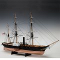 ウッディジョー (NO.182) 1/120 黒船 サスケハナ（縮帆タイプ） 木製模型 組立キット 