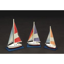 画像1: ウッディジョー (NO.667) ミニ帆船 No.5　ミニヨットセット 木製模型 組立キット