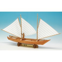 画像1: ウッディジョー (NO.664) ミニ和船　野付湾 打瀬舟 木製模型 組立キット 