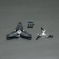 画像1: クエスト QH0089S スタンダード テールローターグリップ3Blade（シルバー）【メーカー直送になります】    