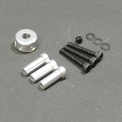 画像1: クエスト QH0084-01S テールセンターハブ（シルバー）【メーカー直送になります】  