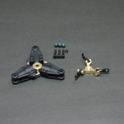 画像1: クエスト QH0089G スタンダード テールローターグリップ3Blade（ゴールド）【メーカー直送になります】