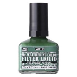 画像1: クレオス  Mr.ウェザリングカラー  フィルタ・リキッド フェイスグリーン  40ml   