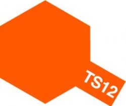 画像1: タミヤ TS-12 カラー スプレー (オレンジ つやあり)   