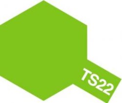 画像1: タミヤ TS-22 カラー スプレー (ライトグリーン つやあり )   