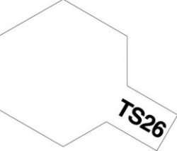 画像1: タミヤ TS-26 カラー スプレー  (ピュアーホワイト つやあり)   