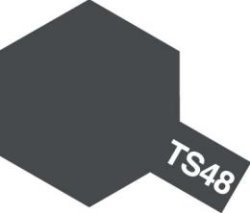 画像1: タミヤ TS-48 カラー スプレー (ガンシップグレイ つや消し)    