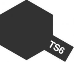 画像1: タミヤ TS-6 カラー スプレー (マットブラック)  