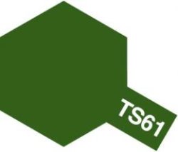 画像1: タミヤ TS-61 カラー スプレー (NATOグリーン つや消し)    
