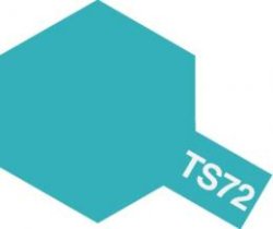 画像1: タミヤ TS-72 カラー スプレー (クリヤーブルー つやあり)    