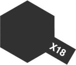 画像1: タミヤ（81518）アクリルミニ X-18 セミグロスブラック  