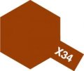 タミヤ（81534）アクリルミニ X-34 メタリックブラウン  