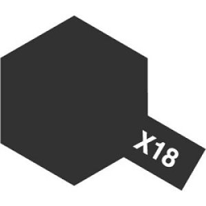 画像: タミヤ（80018）エナメル X-18 セミグロスブラック  