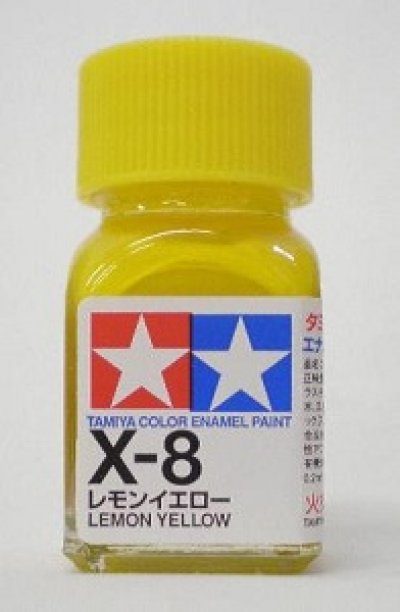 画像1: タミヤ(80008)エナメル X-8 レモンイエロー